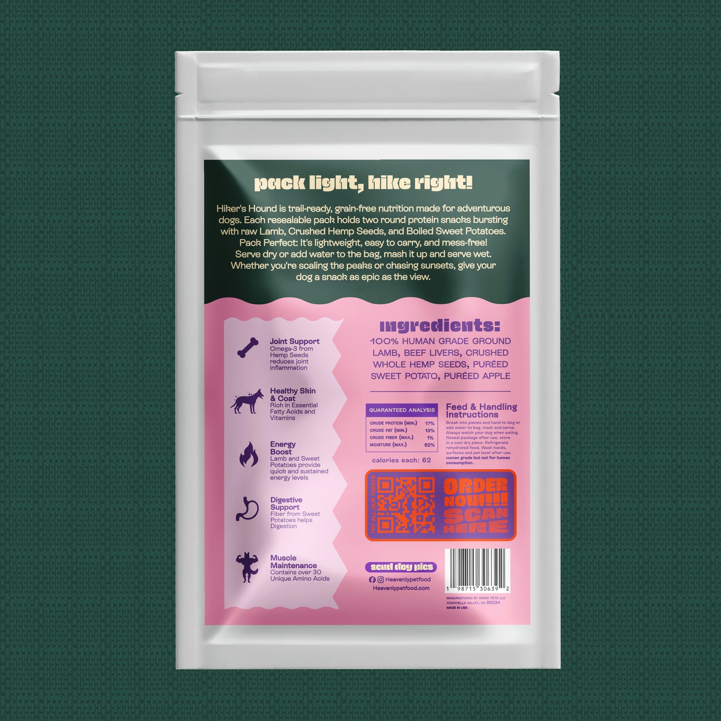 Hiker's Hound - Raw Lamb Recipe