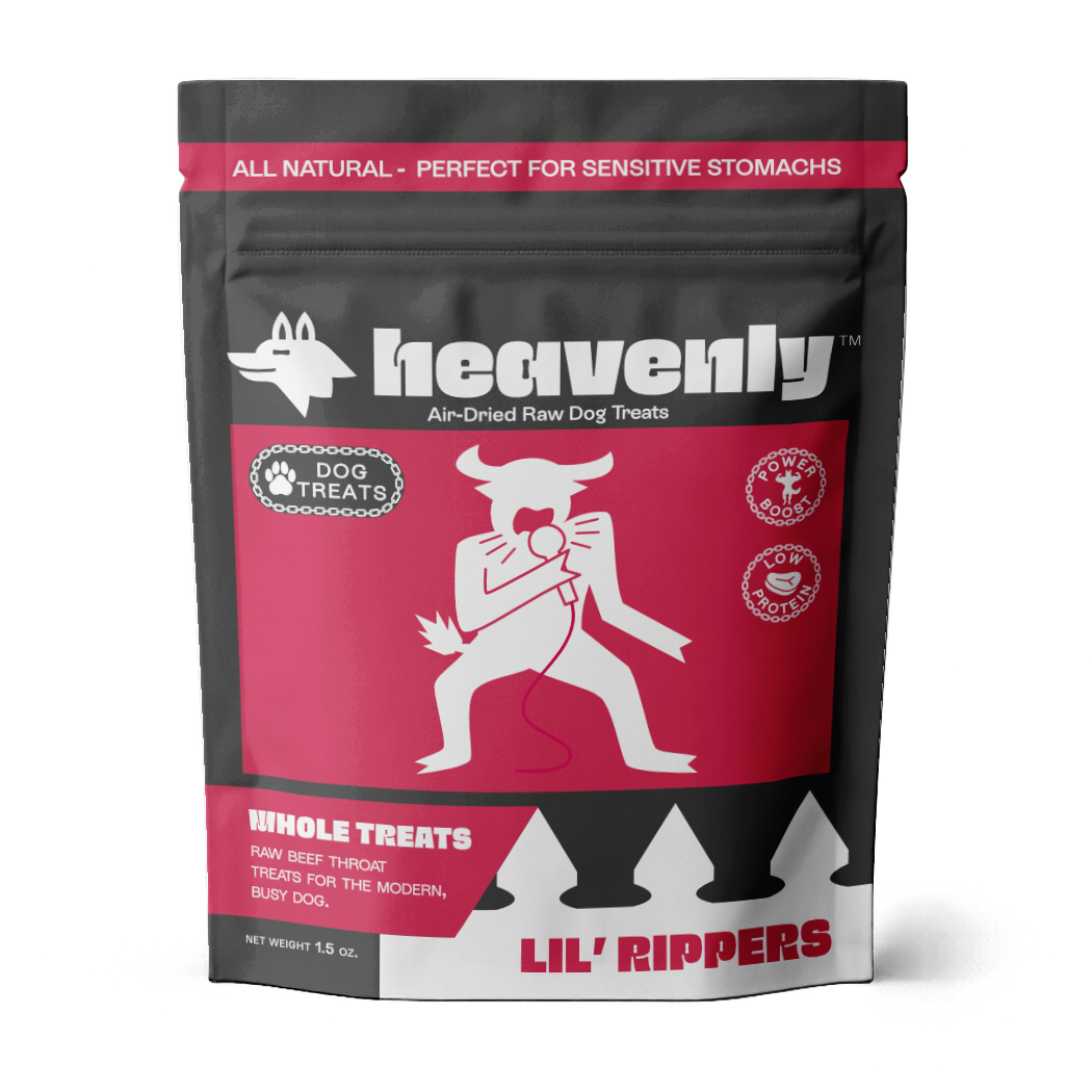 Heavenly Lil' Rippers Beef Trachea Dog Treats