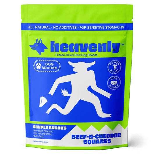 Heavenly Simple Snacks - Beef-N-Cheddar Squares Dog Treats