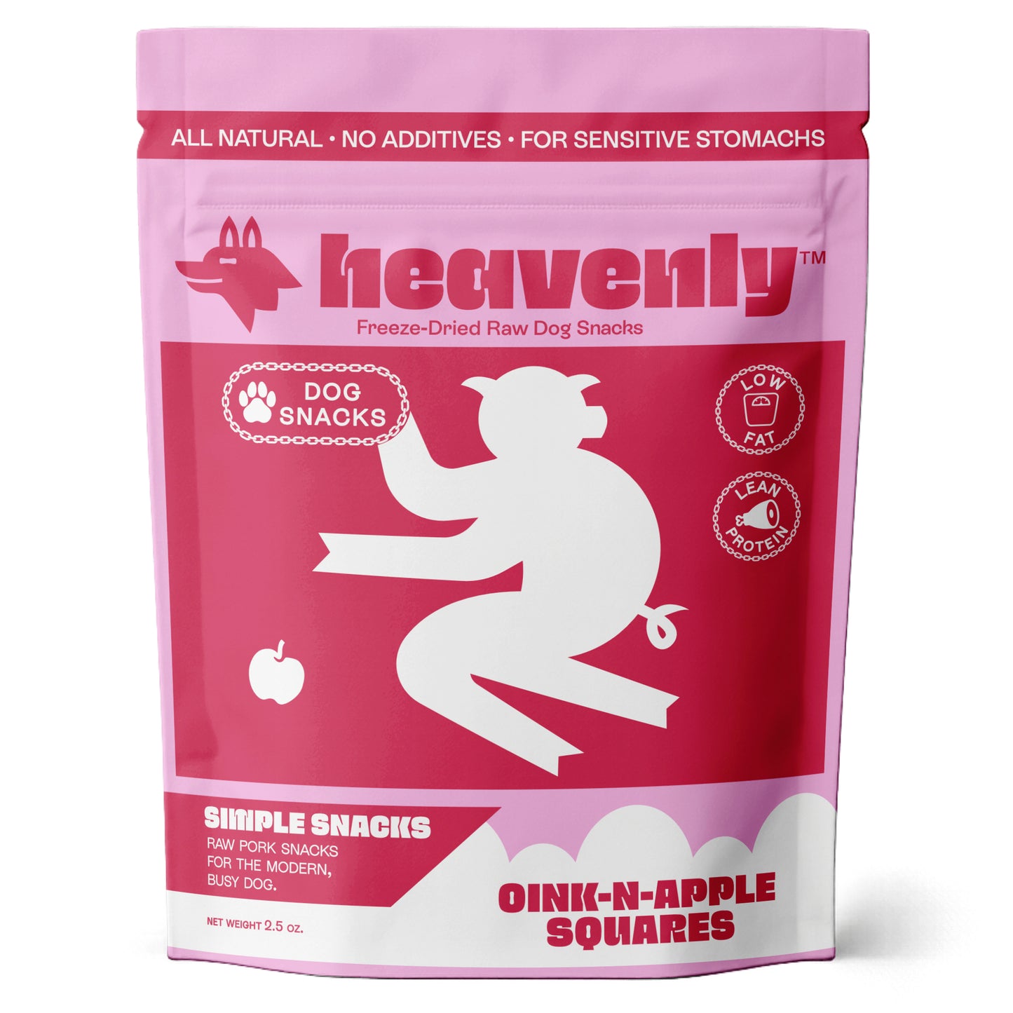 Heavenly Simple Snacks - Oink-N-Apple Squares Dog Treats