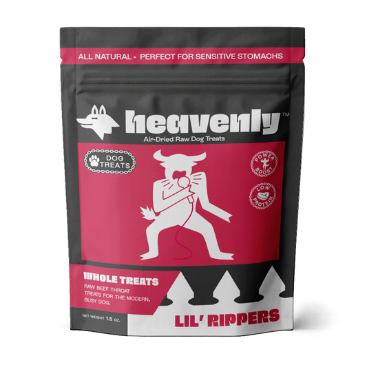 Heavenly Lil' Rippers Beef Trachea Dog Treats